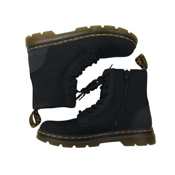 Dr Martens Combs Lace Up Fashion Boot Kids Size US 3 UK 2 EU 34 Side Zip Black - Picture 5 of 15